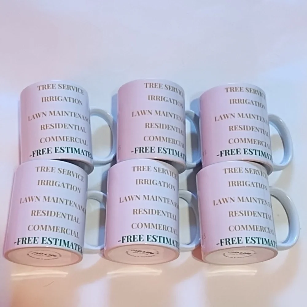 New White Promotional Mugs (Set Of 6) - Picture 3 of 4